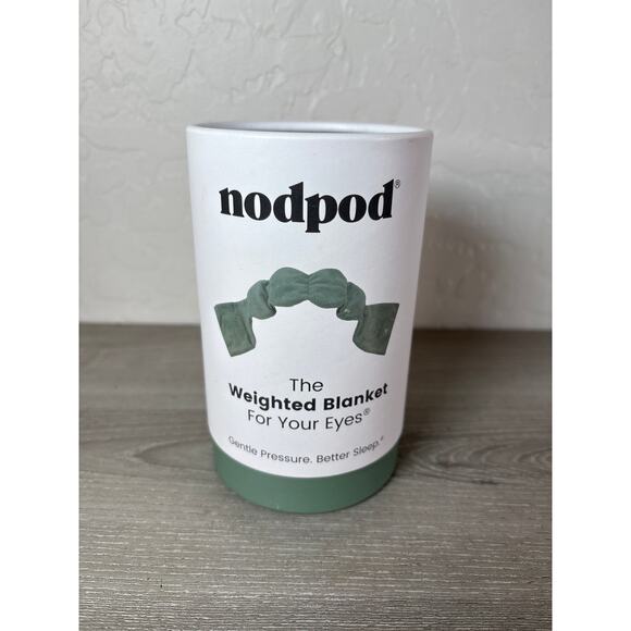 New! Nodpod Gentle Pressure Sleep Mask Light Blocking Travel & Relaxation Sage - Picture 1 of 4